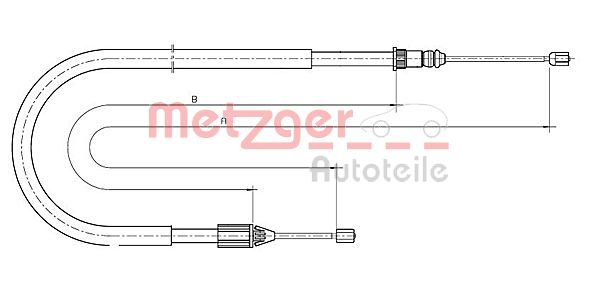 Metzger Handremkabel 10.6699