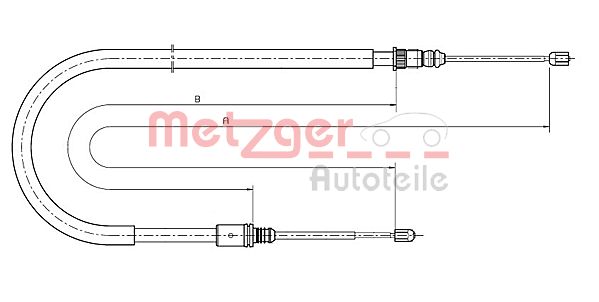 Metzger Handremkabel 10.6791