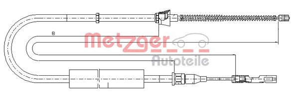 Metzger Handremkabel 10.7507
