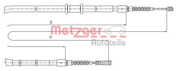 Metzger Handremkabel 10.7545