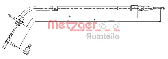 Metzger Handremkabel 10.9333