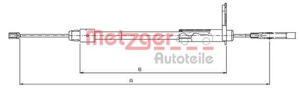 Metzger Handremkabel 10.9434