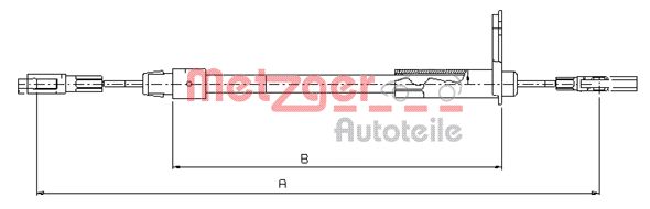 Metzger Handremkabel 10.9441