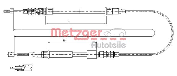 Metzger Handremkabel 11.5769