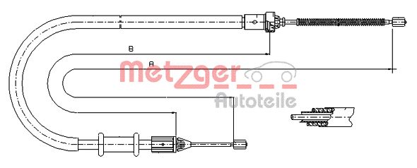 Metzger Handremkabel 11.6675