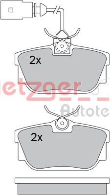 Metzger Remblokset 1170184