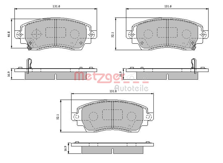 Metzger Remblokset 1170824