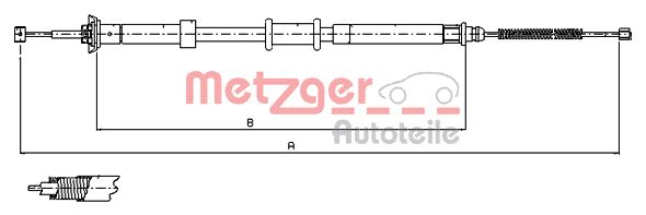 Metzger Handremkabel 12.0701
