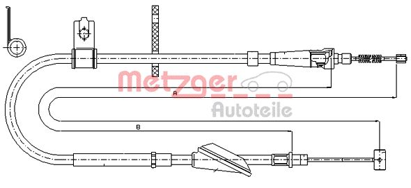 Metzger Handremkabel 17.5045