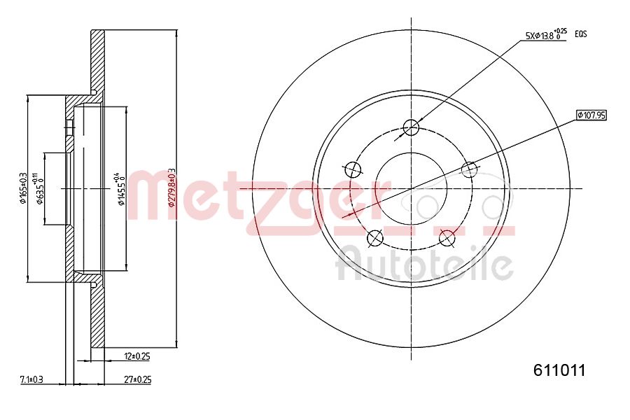 Metzger Remschijven 6110101