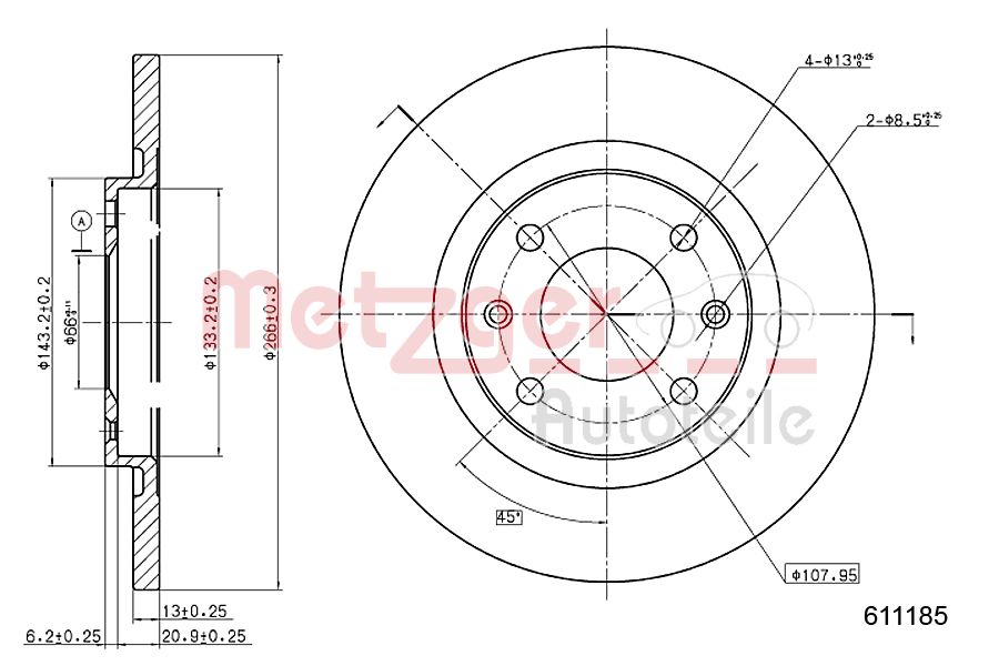 Metzger Remschijven 6110185