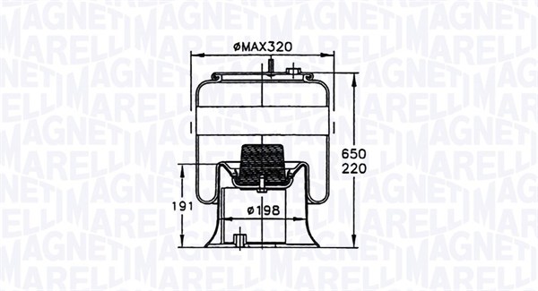 Magneti Marelli Veerbalg 030607020117