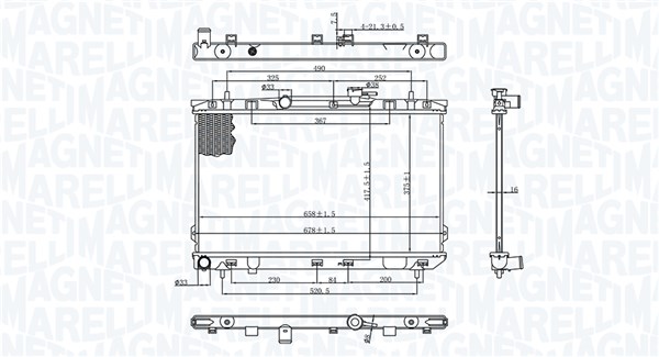 Magneti Marelli Radiateur 350213197200