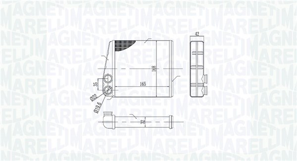 Magneti Marelli Kachelradiateur 350218440000