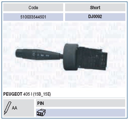 Magneti Marelli Knipperlichtschakelaar 510033544501