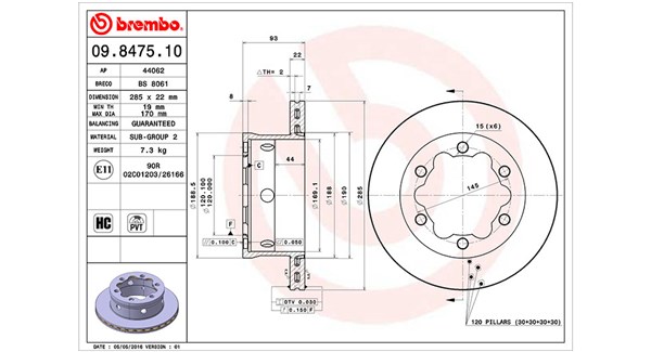 Magneti Marelli Remschijven 360406033200