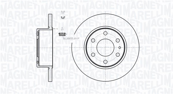 Magneti Marelli Remschijven 361302040728