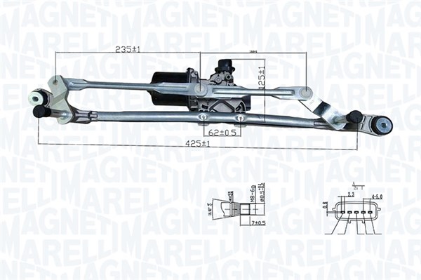 Magneti Marelli Ruitenwissermotor 064376100010