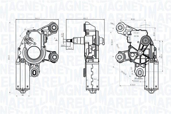 Magneti Marelli Ruitenwissermotor 064072500010