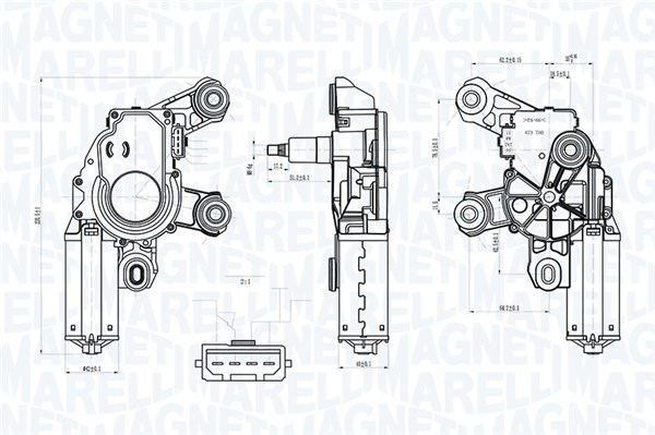 Magneti Marelli Ruitenwissermotor 064072600010