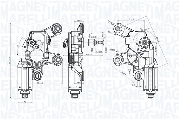 Magneti Marelli Ruitenwissermotor 064073000010