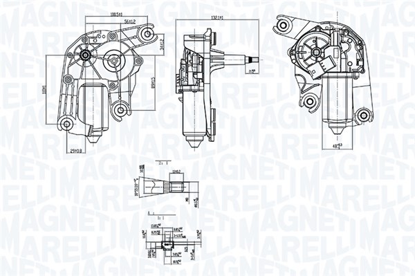 Magneti Marelli Ruitenwissermotor 064074000010