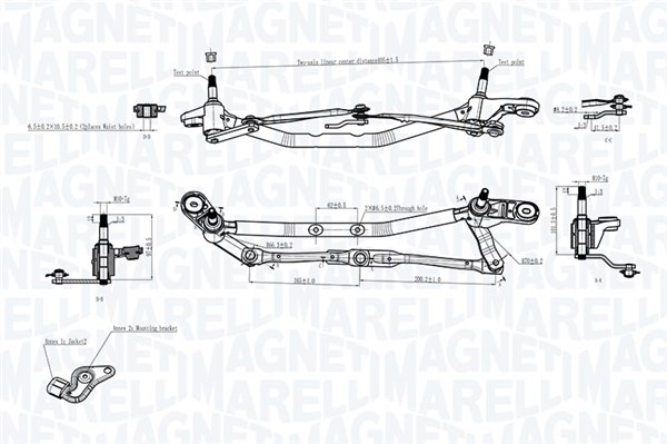 Magneti Marelli Ruitenwisserarm en mechanisme 085570725010