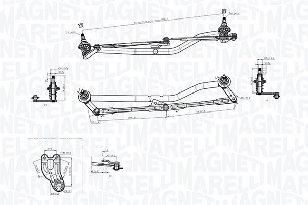 Magneti Marelli Ruitenwisserarm en mechanisme 085570787010