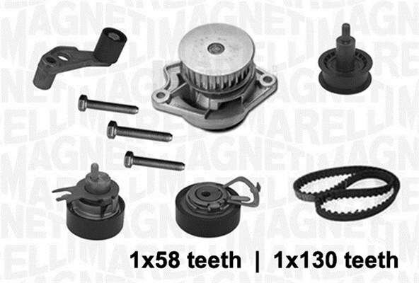 Magneti Marelli Distributieriem kit inclusief waterpomp 341403680001