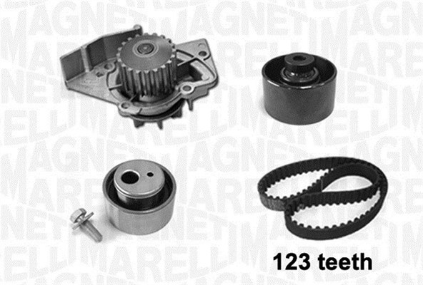Magneti Marelli Distributieriem kit inclusief waterpomp 341404160001