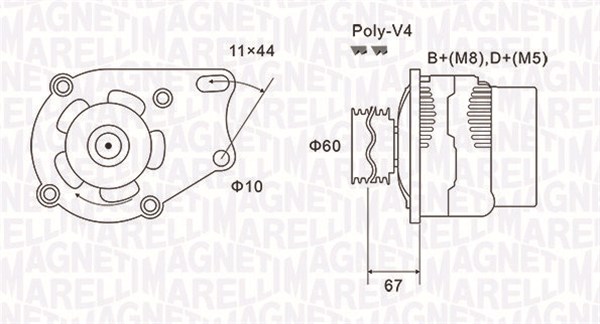 Magneti Marelli Alternator/Dynamo 063731153010