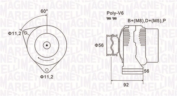 Magneti Marelli Alternator/Dynamo 063731299010