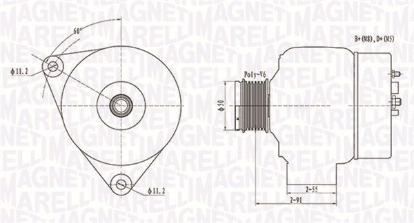 Magneti Marelli Alternator/Dynamo 063731300010