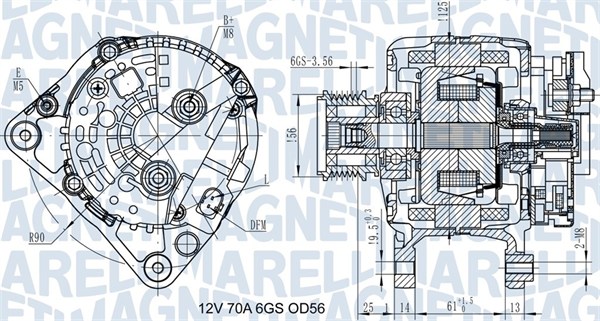 Magneti Marelli Alternator/Dynamo 063731502010