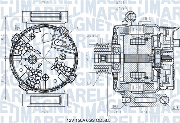 Magneti Marelli Alternator/Dynamo 063731546110