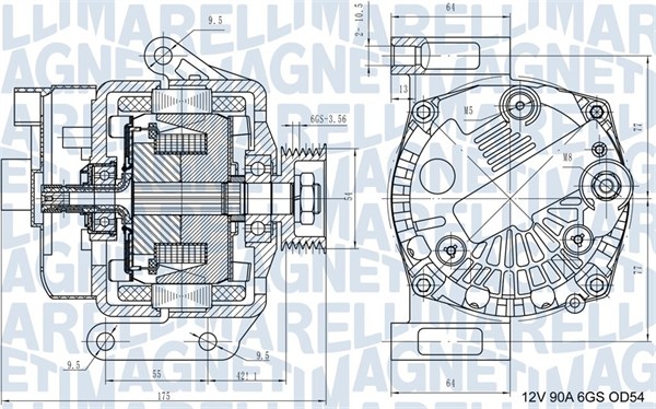 Magneti Marelli Alternator/Dynamo 063731562210