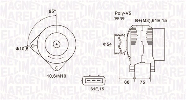 Magneti Marelli Alternator/Dynamo 063731584010