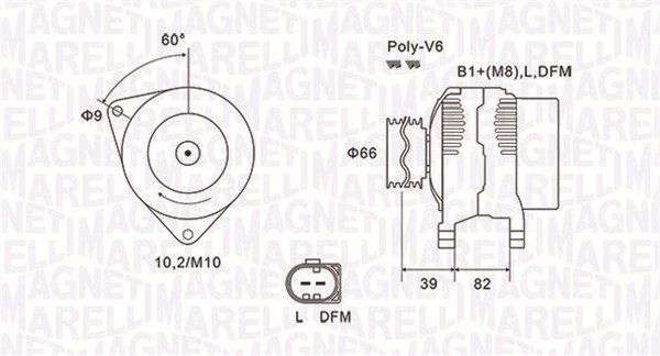 Magneti Marelli Alternator/Dynamo 063731588010