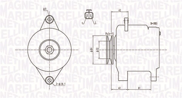 Magneti Marelli Alternator/Dynamo 063731615010