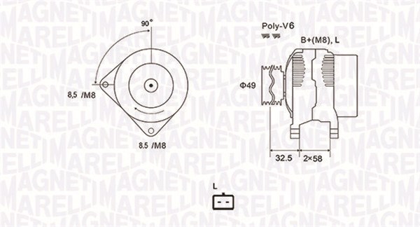 Magneti Marelli Alternator/Dynamo 063731627010