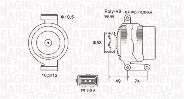 Magneti Marelli Alternator/Dynamo 063731638010