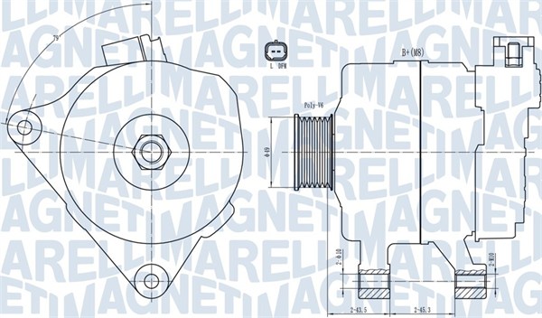 Magneti Marelli Alternator/Dynamo 063731687010