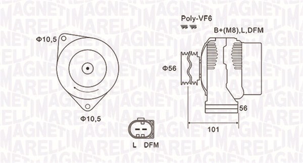 Magneti Marelli Alternator/Dynamo 063731689010