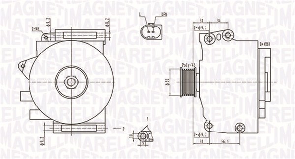 Magneti Marelli Alternator/Dynamo 063731701010