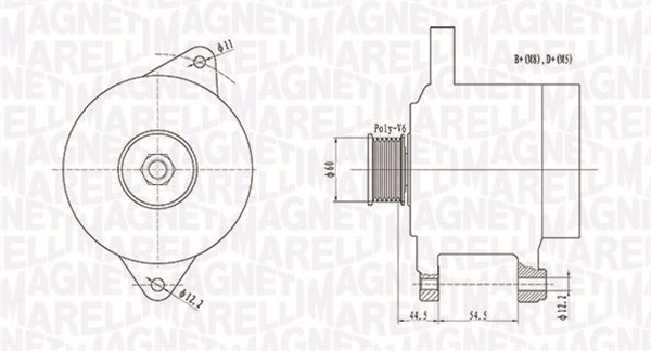 Magneti Marelli Alternator/Dynamo 063731718010