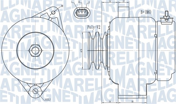 Magneti Marelli Alternator/Dynamo 063731724010