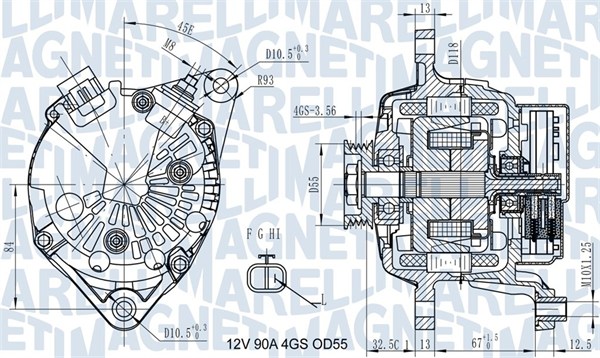 Magneti Marelli Alternator/Dynamo 063731725010