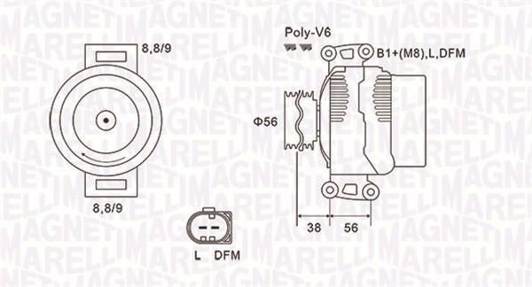 Magneti Marelli Alternator/Dynamo 063731754010