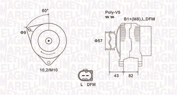 Magneti Marelli Alternator/Dynamo 063731759010