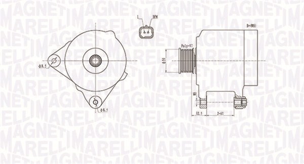 Magneti Marelli Alternator/Dynamo 063731768010